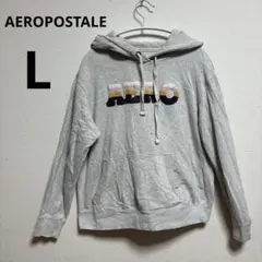 訳あり✨AEROPOSTALE 【L】グレー パーカー ビンテージ古着 お買い得のサムネイル