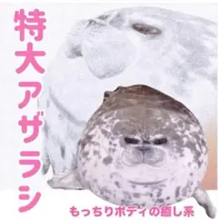 ✧︎もっちもちウエスト86cm✧︎ねこさんに抱き魚✧︎リアルお魚ぬいぐるみ⑰アザラシ大のサムネイル