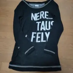 MAISON GILEY 長袖ニット ロゴ ラインストーン