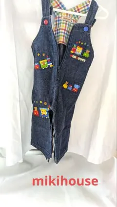 週末お値引きしました【80cm】MIKIHOUSE　デニムオーバーオール
