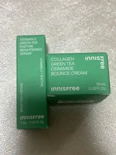 イニスフリー コラーゲン グリーンティーセラミドバウンスクリーム10ml 他