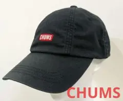 ★チャムス　刺繍ロゴブラックキャップ 人気色　アウトドア　ブラック