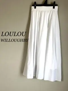 美品✨LOULOU WILLOUGHBY ホワイト フレアスカート サイズ2のサムネイル