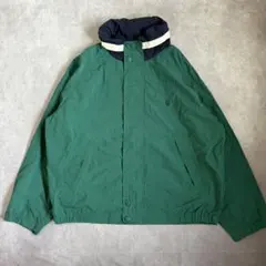 90s オールドノーティカ ナイロンブルゾン グリーン XL