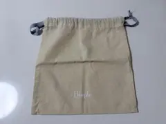 【Biople】ビープル ロゴ入り コットン巾着 ポーチ 生成りのサムネイル
