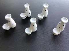 箸置き　水玉模様徳利とお猪口　5個セット