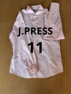 【未使用近い】J.PRESS 長袖　ベビーピンクシャツ　11号　L〜Мレディースのサムネイル