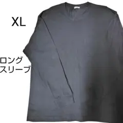 XL　ロングスリーブ　カットソー　ブラック　胸ポケット