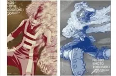 ヒロアカ原画展A2アートポスター2枚セット【轟焦凍：オリジン＆ライジング】