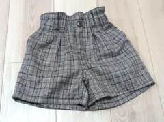 グレーチェック柄キュロット