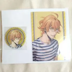 うたプリ　四ノ宮那月　くじ　D賞：ホロ缶バッジ＆クリアカードセット