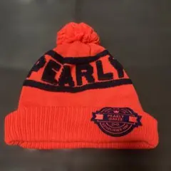 パーリーゲイツ　PG ゴルフ　ニット帽　赤　防寒