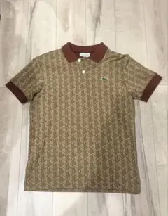 LACOSTE 総柄 ポロシャツ