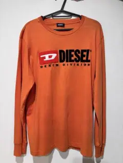 DIESEL ディーゼル オレンジ 長袖カットソー Mサイズ ロンT