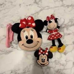 ミニーマウス ぬいぐるみ ポシェット キーホルダー