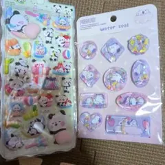 パンダとPEANUTSシールセット　2点セット