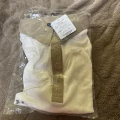 ベージュ系７分袖ポロシャツ M〜Lサイズ