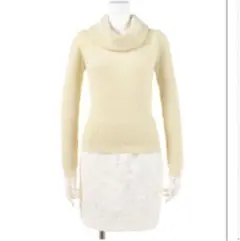 アプワイザーリッシェ★オフタートルニット・レーススカートセット