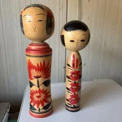 伝統工芸品 鳴子こけし 2体セット 佐藤俊夫作 - メルカリ