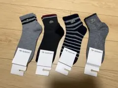 LACOSTE メンズ ソックス 4足セット 24-26cm