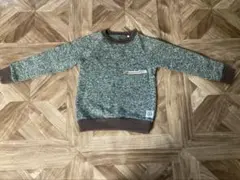 OCEAN & GROUND 肘当て付きトレーナー 裏起毛