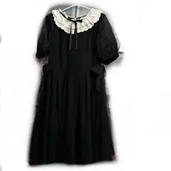 mille fille closet 半袖ワンピース ブラック Mのサムネイル