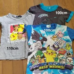 ポケットモンスター Tシャツ3枚セット 100、110cm