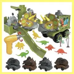 恐竜 車おもちゃ DIYカー 組み立て 知育玩具 トラックセット おもちゃ