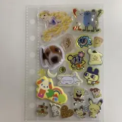 【イエロー】立体シールMIX おすそ分け 正規品 シール帳 まとめ割 完成品