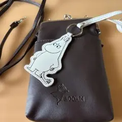 MOOMIN リトルミイ がま口 スマホショルダーバッグ ブラウン - メルカリ