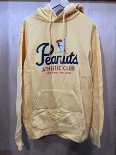 H&M PEANUTS ATHLETIC CLUB パーカー イエロー XS