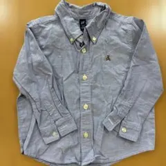 GAP ブルー　ボタン　シャツ 95cm 3years 入園式