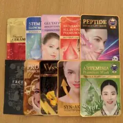 韓国コスメ　フェイスパックいろいろ10点セット
