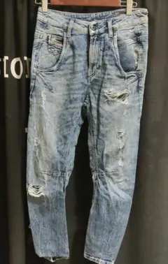 DIESEL w23　ジョグジーンズ　加工デニム　スウェット