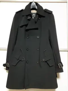 極美品✨バーバリーブラックレーベル カシミヤ トレンチコート ベルト Lサイズ 美品】バーバリーブラックレーベル トレンチコート ノバチェック