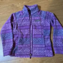 Columbia 紫色 フリースジャケット Sサイズ