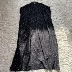 URBAN RESEARCH DOORS リネンレーヨンドットフレアワンピース