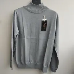 メリノウール100%新品ダグ付ハイネック セーター