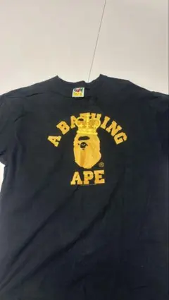 A BATHING APE 王冠Tシャツ ブラック XL