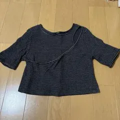 Kastane ボーダー カットソー 五分袖