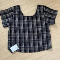 新品未使用タグ付　Kastane チェック柄 半袖Tシャツ フリーサイズのサムネイル