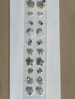 耳つぼジュエリー 20粒 金アレルギー対応 かわいい リボン ハート no.3