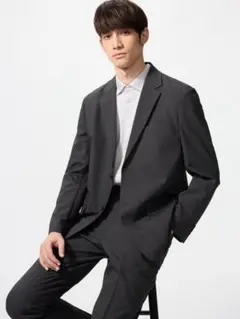 UNIQLO 感動ジャケット　08ダークグレイ　L