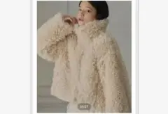 yourmle 2way poodle boa jacket ベージュ