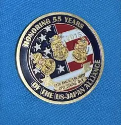 米海軍 海上自衛隊 日米同盟 55周年記念 チャレンジコイン
