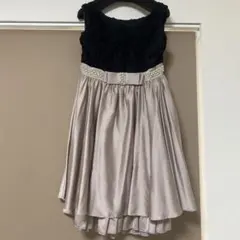 お値下げ‼️【難あり】お呼ばれドレスM ピンクゴールド