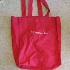 アフタヌーンティー赤トートバッグ