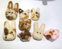 羊毛フェルト 動物　羊毛フェルト オーダー 羊毛フェルト ハンドメイドまとめ売り