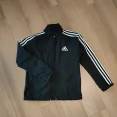 adidas ストライプジャケット 黒
