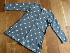 cou coumanon ククゥマノン　グレー　星柄　チュニックワンピース130のサムネイル